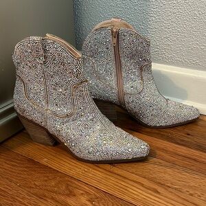 Rhinestone booties